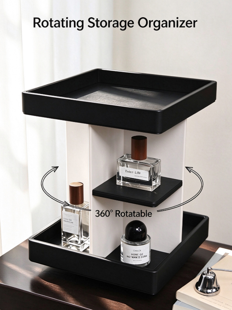 Luxury Skincare Tools - 360 ° Draaiende make-up organizer, meerlaags